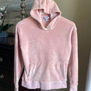 Athleta girl XL / 14 pullover fleece hoodie pink